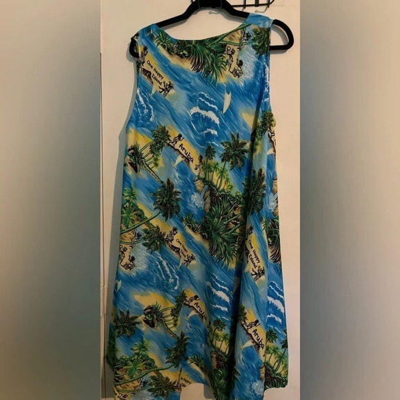 Rima Womens O/S Beach dress/coverup Aruba Pattern Oversized "One Happy Island" - Picture 6 of 6